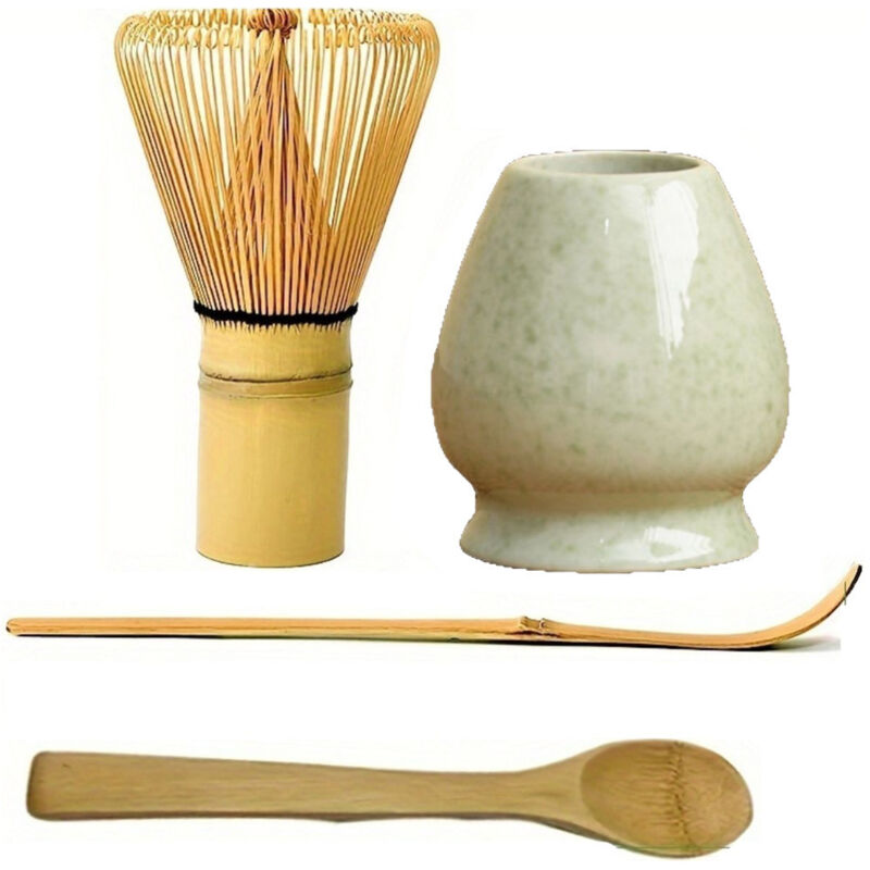 Tragbares Matcha-set Mit Keramikschale, Schneebesen Und Ständer, Ideales Set Für Anfänger