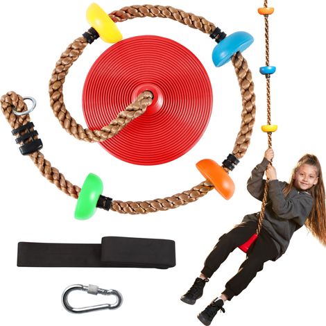 Balançoire Pour Enfants – Ein Einzigartiges Diskettenmodell, Inklusive Einer 1,8 M Langen Außentreppe, Einem Federmäppchen Und Einer 1,2 M Langen Stützstange (rot)