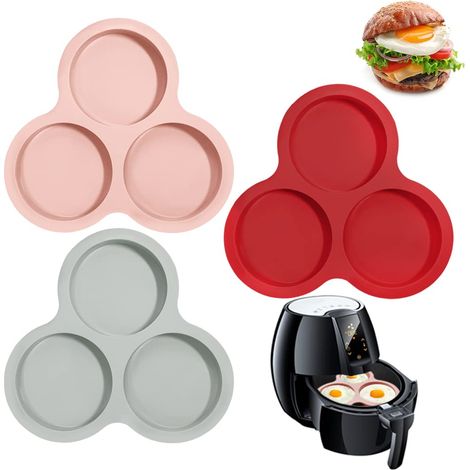 Set Aus 3 Formen Antihaftmittel Und Silikon In 3 Formen Für Friteusen An Der Luft Von Mehr Als 6 Litern