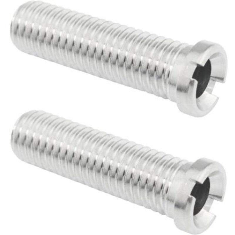 Packung Mit 2 Gewindeanschlüssen Aus Edelstahl 304 Für Waschbeckenablauf, 45 Mm