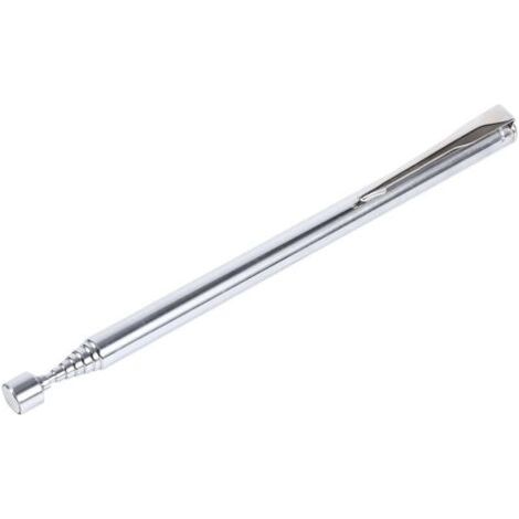 Einfach Zu Verwendende Tragbare Teleskopische Magnetische Aufnahmestange, Ausziehbares Magnetisches Handwerkzeug (silber)