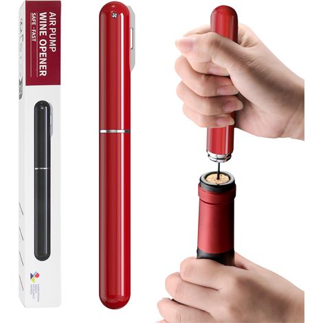 Unser 2-in-1-luftbouteilal Mit Integrierter Coupé-kapsel Ist Ideal Für Das Haus, Die Restaurants Und Die Feste. Rouge