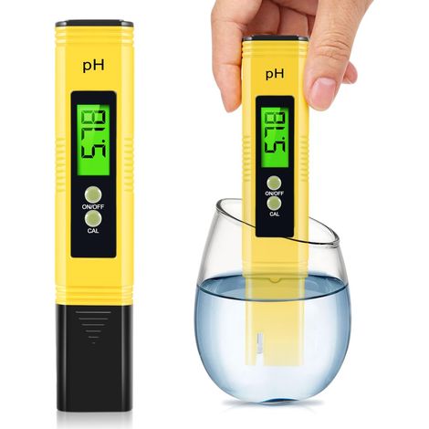 Numerisches Ph-meter Für Das Wasser, Hochpräzisions-ph-tester (0,01) Mit Einem Messbereich Von 0 Bis 14, Geeignet Für Die Hydrokultur, Für Das Trinkwasser Im Haushalt, Für Schwimmbäder Und Aquarien.