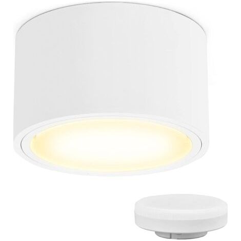 Auf Der Oberfläche Montierter Led-downlight-projektor Mit 9 W-ampulle Gx53, Austauschbarer 3000 K-led-downlight-deckenstrahler In Weiß