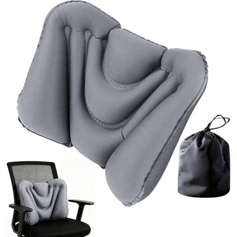 Lendenkissen, Aufblasbares Lendenrückenkissen – Taillensitzkissen Für Reisen, Büro, Sitz, Schreibtisch, Fahren, Lesen, Erwachsene, Flugzeug, Lkw