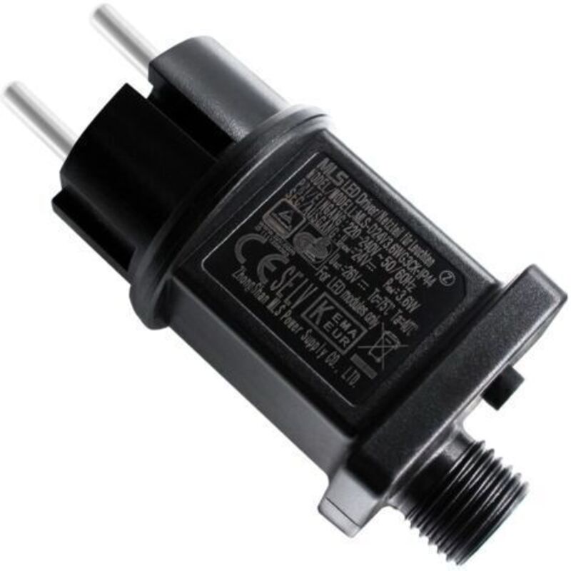 Pilot-led 24 V 3,6 W, Betriebsklasse 2, Ip44, Bass-spannungstransformator, Ersatz-gs-adapter Mit Erinnerungsfunktion Für Weihnachtsbeleuchtung, Guirlandes Lumineuses