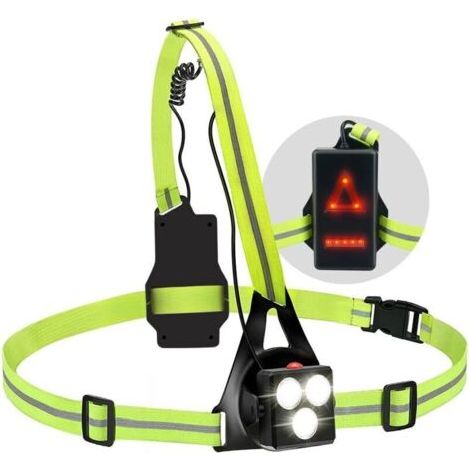 Lampe Mit Wiederaufladbarem Usb-anschluss, Led-beleuchtung Mit 3 Modi, Ideal Zum Joggen Und Camping