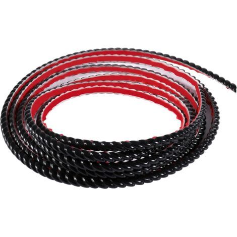 5m Pvc-klebeband, Dekoratives Klebeband, Fliesen-tapetenrand, Dekoration Für Spiegelrahmen (12 Mm, Schwarz)
