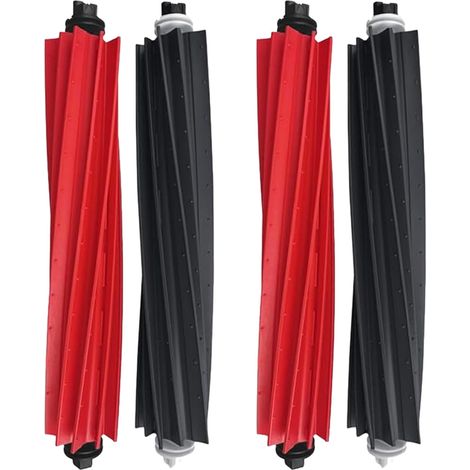 Lot Von 2 Haupt-doppel-austausch-blöcken Mit Kompatiblen Saugrobotern Roborock S8+ / S8 Pro Ultra / Q5 Pro+ / Q8 Max / Q8 Max+ – Zubehör-set (broschen-rouleaux)