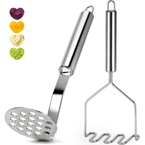 2 Packungen Kartoffelpüree, Ensemble Aus Kartoffelpüree Und Edelstahlfilz, 23 Cm