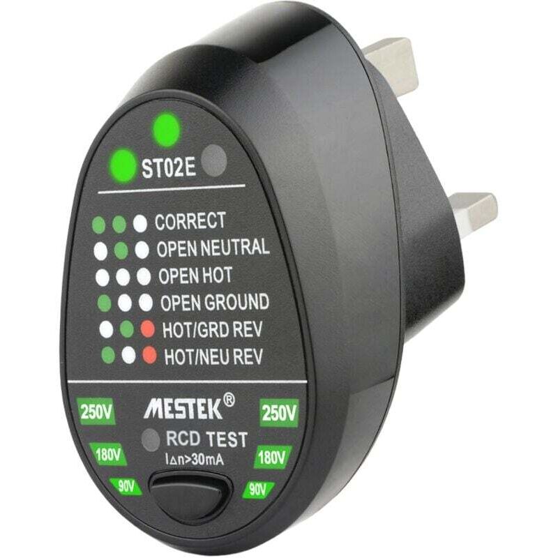 Elektrischer Stromtester, Rcd-tester Für Den Einsatz Von Polaritätsdetektoren, Für Erdungsstromkreise Und Automatische Automatische Neuausrichtung (eu-stecker)