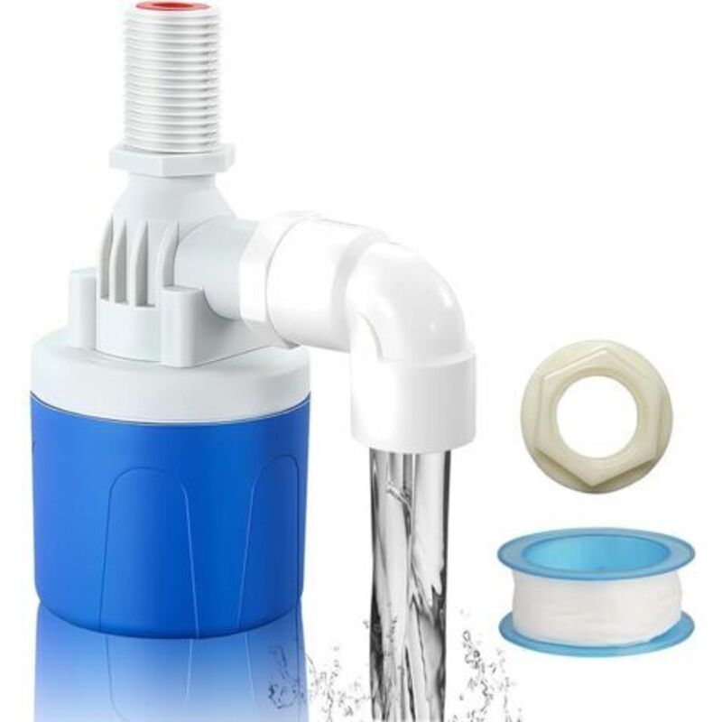 Robinet-automatik-flotteur Für Wasserreservoirs, Verbesserte Regulierung Des Wasserstands, Einstellbar Für Wasserbecken, Schwimmbecken, Abreuvoirs (eingang Von Oben 3/4")