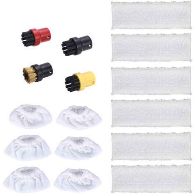 Bürstenkopf Aus Mikrofaser Für Dampfreiniger, Ersatzteilset Für Karcher Sc Easyfix Dampfreiniger Und Dampfwischer-zubehörteile, 16-tlg
