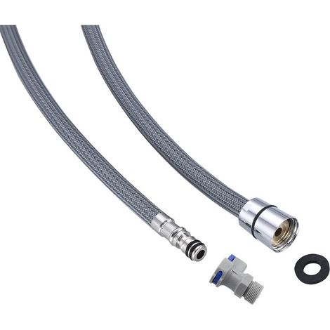 1,5 M Flexibler, Geflochtener Nylon-ersatzschlauch Für Heim-küchenarmatur, Spüle, Waschbecken, G1/2-einzelkopf-armatur, Einzelkopf-armatur