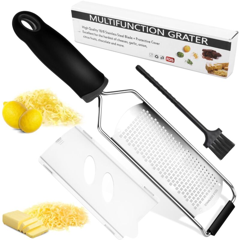 Käsereibe, Zitrusschale, Manuelle Käsereibe, Mit Schutzhülle Und Reinigungsbürste, Für Ingwer, Schokolade, Parmesan, Zitrone
