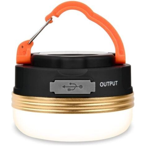Wiederaufladbare Led-campingleuchte, 4 Modi, Magnetische Basis Und Haken, Ip43 Wasserdicht Für Wandern, Angeln Und Stromausfälle
