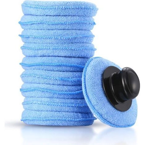 10er-pack Mikrofaser-applikatorpads, Autowachs-reinigungspolierschwämme, Schaumstoff-applikatorpad-griff Für Sauberes Fahrzeug