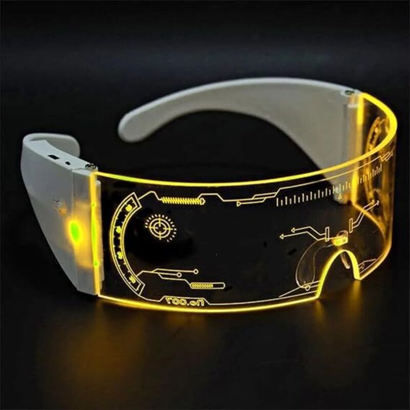 Fahrradbrille, Futuristische Technologie-design-schutzbrille Mit Wiederaufladbarem Usb-akku, Schutzbrille Für Nachtfahrten.