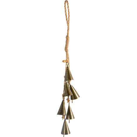 Cloches De Sorcière, Métal Carillons Éoliens Fait À La Main Cloche Protection De Porte Ornements Suspendus Pour Extérieur Intérieur