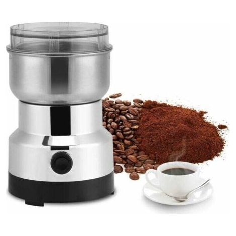 220 V Elektrische Kaffeemühle – Bohnenmühle Aus Edelstahl – Leistungsstarker Motor Für Kaffee, Gewürze, Nüsse – Kompakt Und Leicht Zu Reinigen