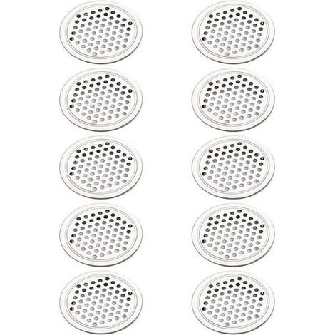 20 Stück Runde Lüftungsgitter Aus Edelstahl, Lüftungsgitter-abdeckungskreis Für Schrank, Schrank, Abluft, Abluftgitter Für Küchenmöbel, Lüftungsschlitze (53 Mm)