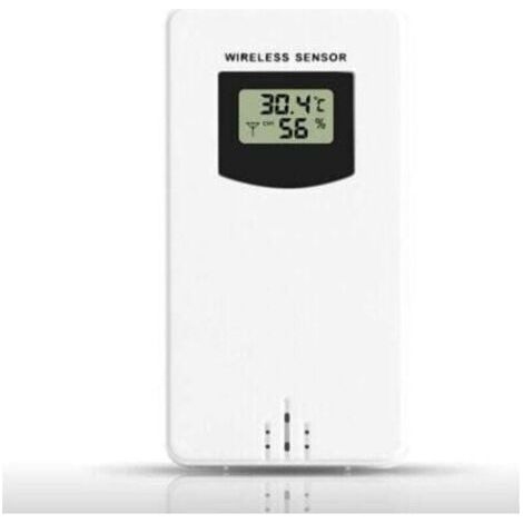(neutralweiß, 5 X 3,4 X 9,6 Cm) 1 Stück Wetterstation-zubehör, Kabelloser Sensor, Temperaturmonitor, Ersatz Für Den Außenbereich