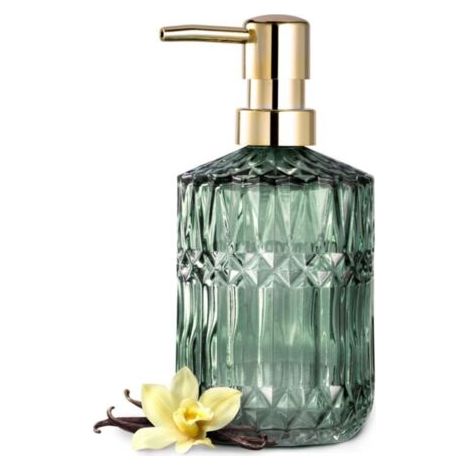Distributor Von Savon En Verre Transparent Design Élégant Mit Pompe Abs, Parfait Pour Cuisine Und Salle De Bain, Vert