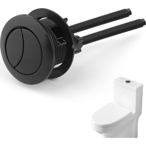 Ersatz-knopf Für Schwarzes Wasser – Knopf Für Wc Mit Doppelchasse, 38-mm-knopf (einschließlich Der Beiden Enden), Kit Für Runden Chasse-knopf