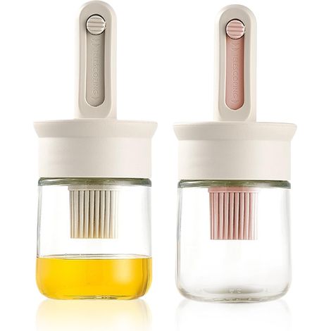 Set Mit 2 Glasgehäuse-verteilern Mit Schraube, Olivengehäuse-verteilerflasche Mit Ausziehbarem Glas Und Silikonguss