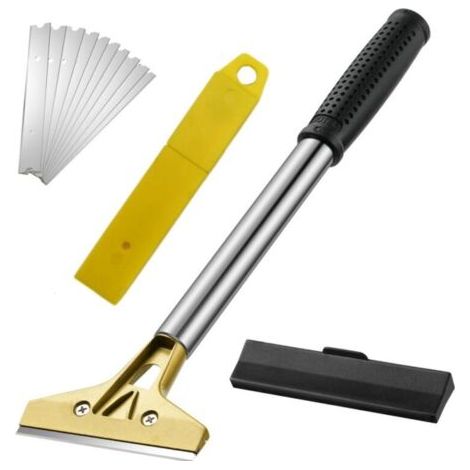 Fensterschaber 330 Mm Mit 11 Klingen, Mehrzweckwerkzeug Für Farbe, Kleber Und Fliesen