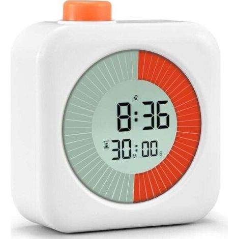 Minuteur Visuel Numérique, Compte À Rebours De 60 Minutes, Chronometer Et Compte, Minuteur À Rebours, Minuteur D'Examen, Timer Enfant, Minuteur Analogique Visuel, Outil De Gestion Du Temps