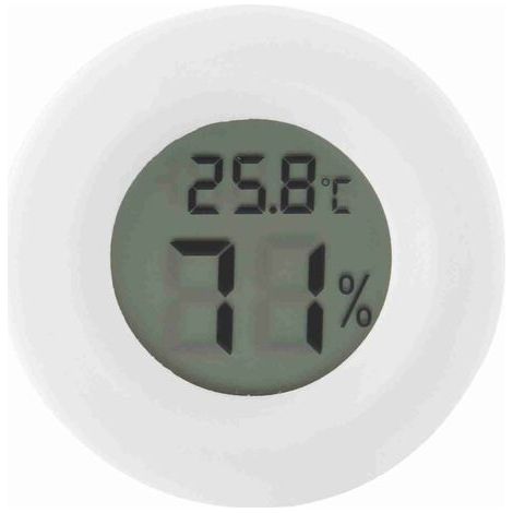 Mini-rundes Lcd-digital-hygrometer-thermometer Für Reptilien
