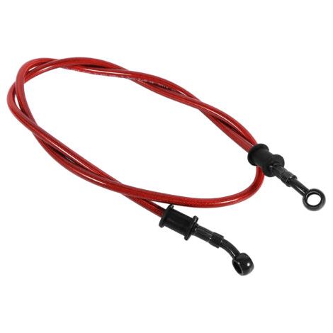 60cm Motorrad Motocross Geflochtener Stahlbremskupplungsölschlauch Rohr Rot