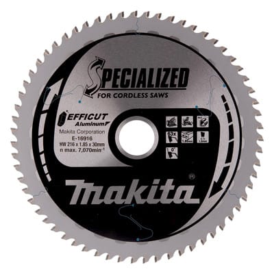 Sägeblatt efficut 216x30x63 - Makita