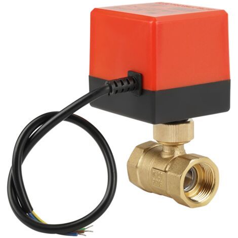 Dn20, Dc12v G3/4 Messing-kugelhahn, 90-grad-drehung, Schnelle Demontage Für Wasserkontrollsystem, Gebäudeautomation, Flüssigkeitsflussregulierung, Lüftungsspule