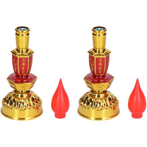 Led-kerzenlampe Mit Geringem Stromverbrauch, Traditioneller Chinesischer Stil, Retro-buddhistische Dekorationslampe, Doppelte Helligkeit