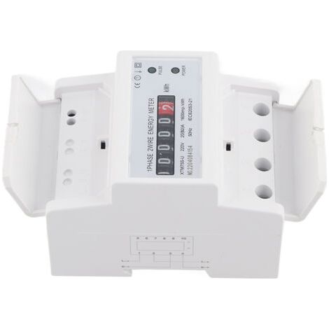 220 V Digitaler Stromzähler, 1 Phase, 2 Drähte, 4 P, Din-schiene, Elektronischer Kwh-zähler (20 (80) A)