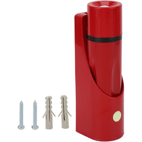 Wandmontierte Led-taschenlampe, Hohe Helligkeit, Batteriebetrieben, Kleiner Notfall Für Hotel Und Zuhause, Rot