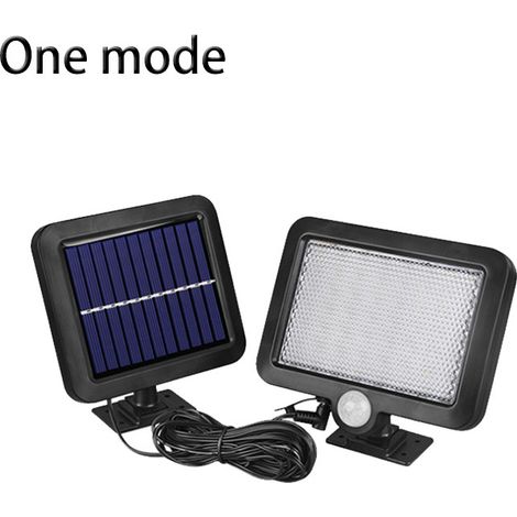 Solar-bewegungsmelderleuchte Mit Individuellem Solarpanel, 56 Leds Für Veranda, Terrasse, Garage Und Einfahrt.