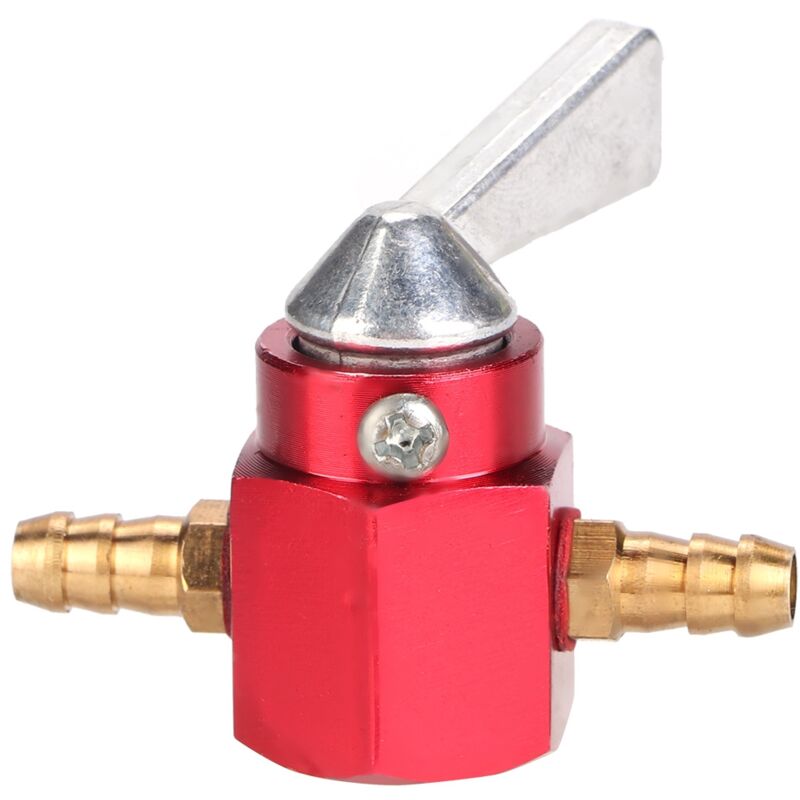 6 Mm Cnc-aluminium-inline-kraftstoffhahnschalter Für Quad Pit Pro Dirt Bike Atv (rot)