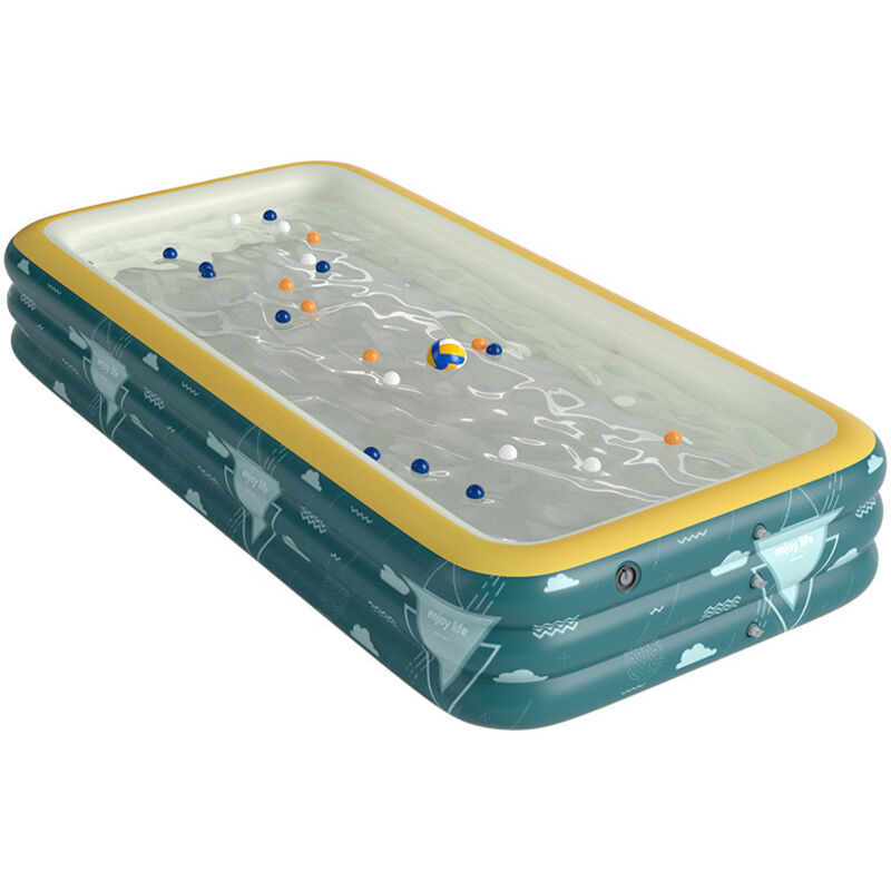Rechteckiges Schwimmbecken, Familienschwimmbecken, Aufblasbares Schwimmbecken Für Kinder, 1,5 Meter