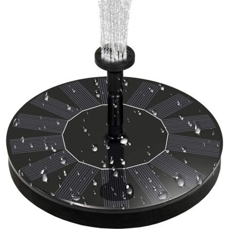 Wasserfontäne Mit 1,4 W Solarenergie Für Geräusche, Wasser, Teich, Garten, Terrasse, Pelottendekoration