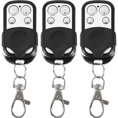 Set Mit 3 Universal-fernbedienungen Für Automatische Türen, Frequenz 315 Mhz, Fester Code, 4 Tasten, Für Bis Zu 4 Türen.