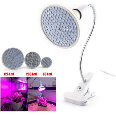 Led-pflanzenlampe, Clip-desktop-licht, Wachstumslicht, Drehbares Wachstumslicht, 360°, 12 W, Rot, Blau, Warmweiß, Mit Pflanzgefäß Zum Pflanzen, Clip-klemme, Beleuchtung, Gepflanzte Wachstums-glühbirne