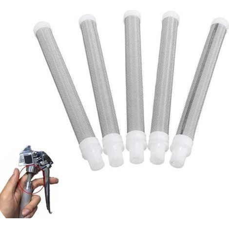 10 Cm, 5 Stück, Inline-60-mesh-airless-spritzpistolenfilter, Filterelement, Spritzgerät-zubehör