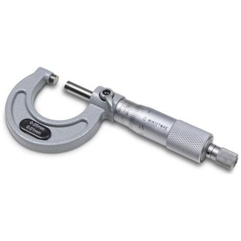 0–25 Mm Mikrometer, Industrielle Präzision Mit Leichtem Legierungsring, Kupplungssystem Und Feststellhebel, Präzises Arbeitsgerät