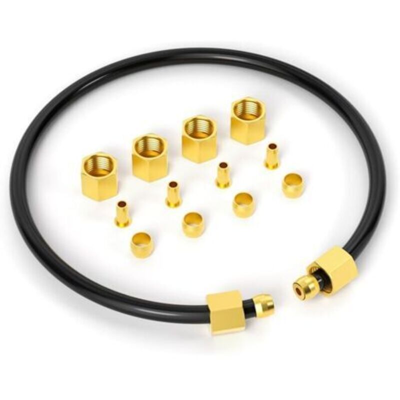 12-teiliges 6-mm-luftkompressor-entladerohr-set, Enthält 6-mm-hülsenhülsen, Kompressionseinsatz Und Kompressionsmutter