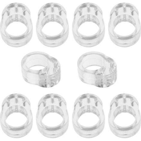 10 Stück Türgriffschutz – Silikon-türstopper – Pvc-türgriffstopper – Transparenter, Ungiftiger Türstopper – Schützt Die Wand – Fensterstopper (einzelner Ring)
