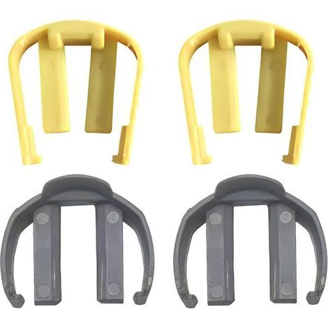 Set Mit 4 Hochdruckreiniger-c-clips Für Karcher K2 K3 K4 K5 K6 K7, Schnellverbindungsclip Für Schlauch Und Pistole, Ersatzteile, Autowaschzubehör (grau, Gelb)
