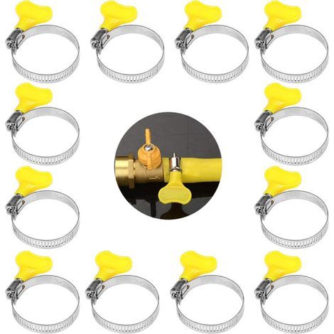 12 Stück 9–16 Mm Edelstahl-schlauchklemmen Zur Schlauchbefestigung